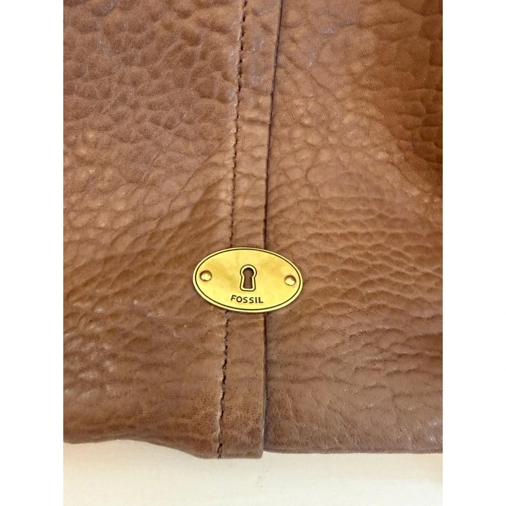 Fossil Shoulder‎ Bag Womens Medium Brown Leather Long Live Vintage Hobo Tassel